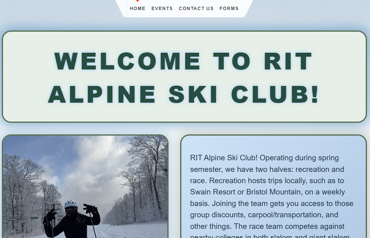 Ski Club Website